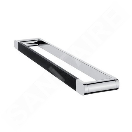 Nimco Nava - Porte-serviettes, longueur 450 mm, noir mat/chrome NA 28046