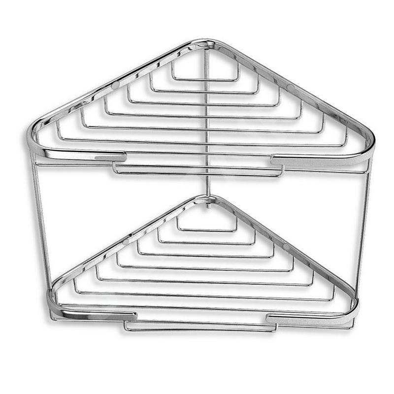 Novaservis Accessoires métalliques - Double étagère d’angle, grande, chrome 6070,0 Novaservis Accessoires métalliques - Double étagère d’angle, grande, chrome 6070,0