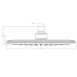 Bruckner Douches - Douche de tête 230, 1 jet, ABS/chrome 621.300.1