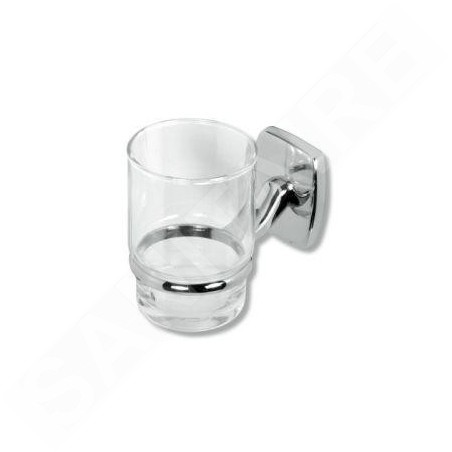 Novaservis Orfeus - Porte brosse à dents avec verre, chrome/verre 6906,0