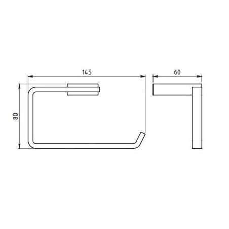 Novaservis Metalia 9 - Porte-rouleaux, chrome 0931,0
