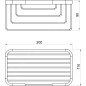 Novaservis Accessoires métalliques - Grille étagère, chrome 6077,0 Novaservis Accessoires métalliques - Grille étagère, chrome 6077,0
