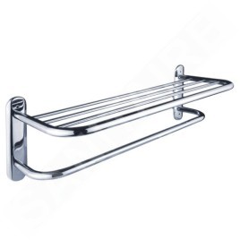 Nimco Autres - Étagère avec porte-serviettes, longueur 620 mm, inox PO 7061-18