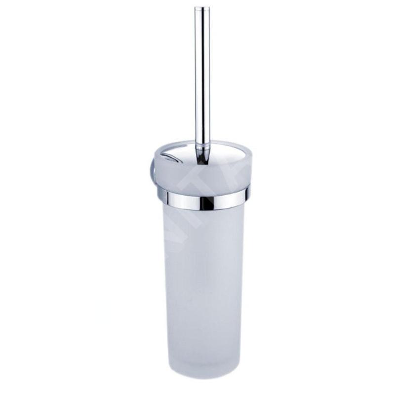 Nimco Unix - Balayette de toilette murale avec support, verre mat/ chrome UN 13094W-26