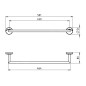 Novaservis Metalia 11 - Porte-serviettes, 500 mm, chrome 0127,0 Novaservis Metalia 11 - Porte-serviettes, 500 mm, chrome 0127,0