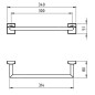 Novaservis Metalia 12 - Porte-serviettes, 350 mm, chrome 0226,0 Novaservis Metalia 12 - Porte-serviettes, 350 mm, chrome 0226,0