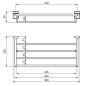 Novaservis Metalia 12 - Grand porte-serviettes deux niveaux, 500 mm, chrome 0245,0 Novaservis Metalia 12 - Grand porte-serviettes deux niveaux, 500 mm, chrome 0245,0