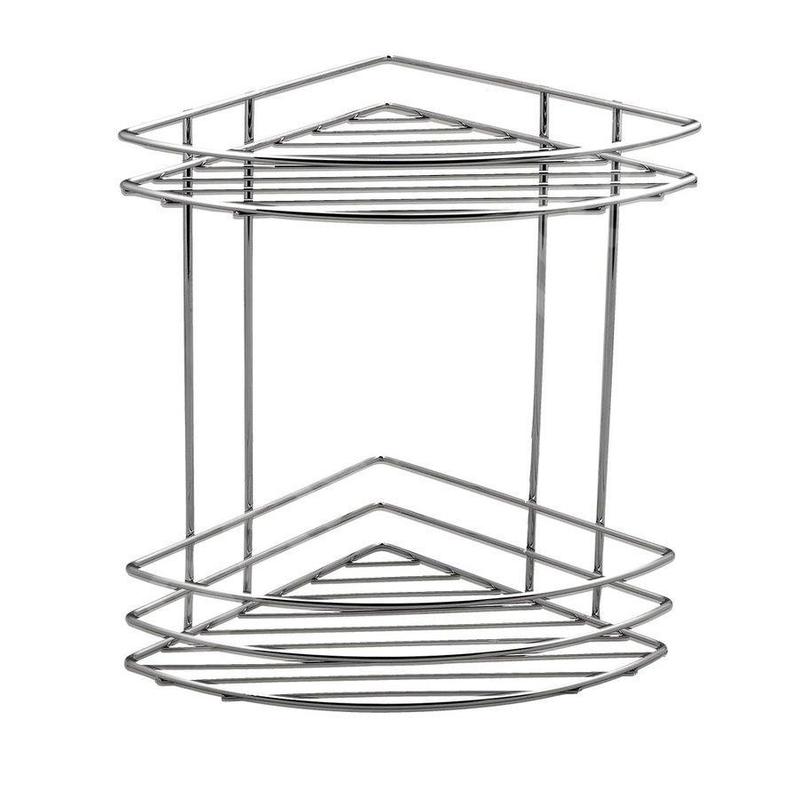 Aqualine Chrom Line - Tablette d'angle double, chromée 37010