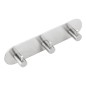 Sapho Accessoires - Crochet triple, rond, inox brossé 32203 Sapho Accessoires - Crochet triple, rond, inox brossé 32203