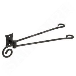 Sapho Rebecca - Porte-serviettes double, longueur 362 mm, noir CC021