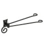 Sapho Rebecca - Porte-serviettes double, longueur 362 mm, noir CC021