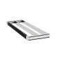Nimco Nava - Porte-serviettes double, longueur 450 mm, noir mat/chrome NA 28046D