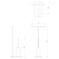 Sapho Accessoires de salle de bains Gedy - Porte-rouleaux WC et brosse de toilette et réservoir à poser Florida, noir mat 733214