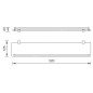 Novaservis Titania Naty - Tablette, longueur 520 mm, noir/verre 66653,5 Novaservis Titania Naty - Tablette, longueur 520 mm, noir/verre 66653,5