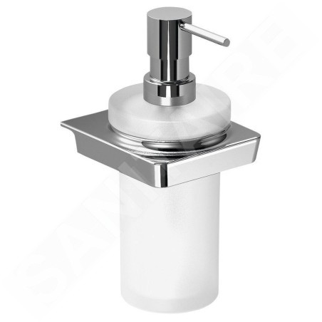 Sapho Zen - Distributeur de savon avec support, verre dépoli/chrome 161010