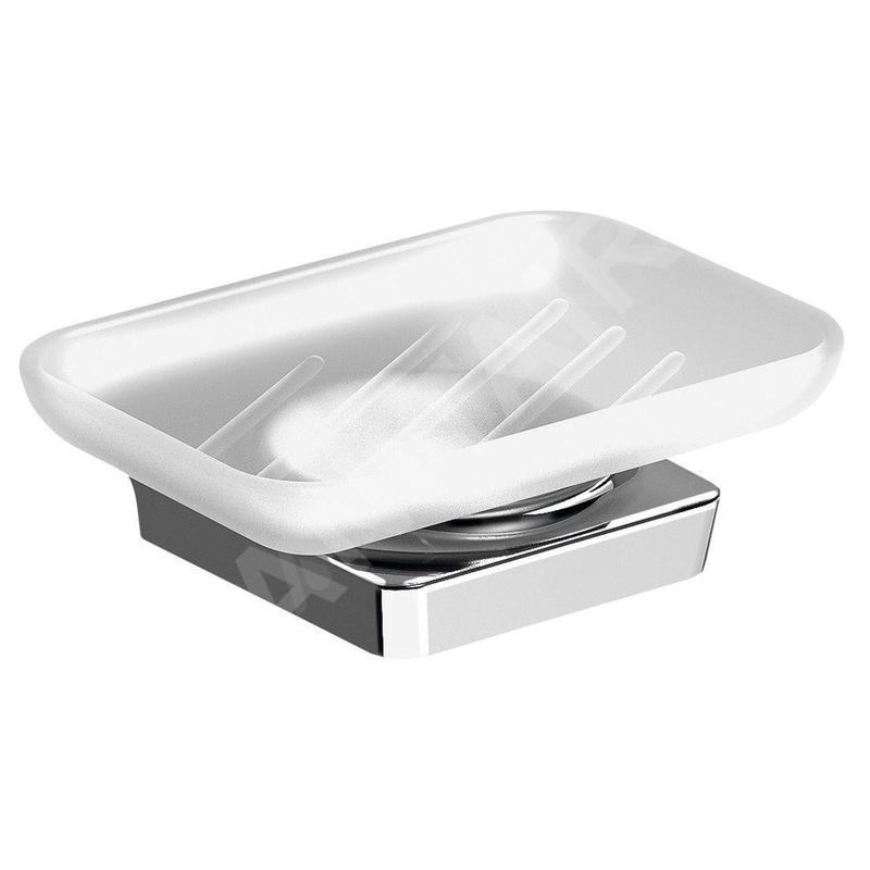 Sapho Zen - Porte-savon avec support, verre dépoli/chrome 161003