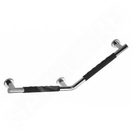 Sapho X-Round - Barre d'appui brisée, 715x325x80 mm, gauche, inox XR508
