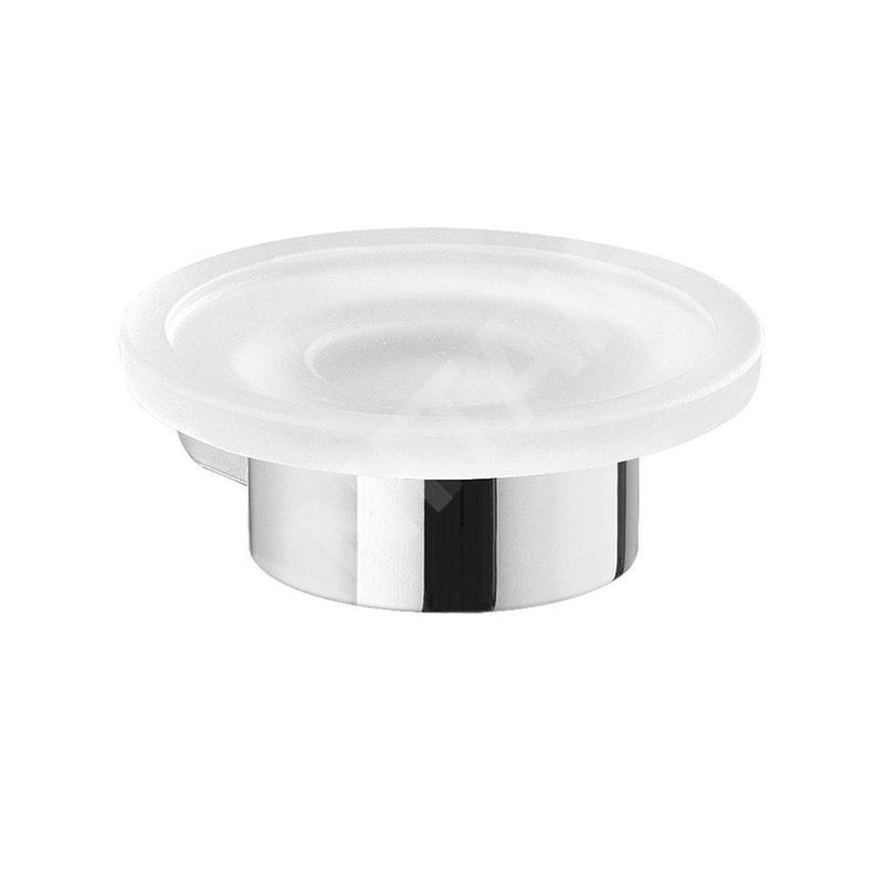Sapho Gedy Pirenei - Porte-savon avec support, chrome/verre satiné PI1113