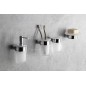 Sapho Gedy Pirenei - Porte-savon avec support, chrome/verre satiné PI1113