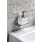 Sapho Flori - Distributeur de savon avec support, verre dépoli/chrome RF019