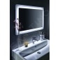 Sapho Gedy Pirenei - Distributeur de savon avec support, chrome/verre satiné PI8113