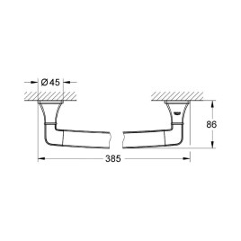 Grohe Grandera - Barre d'appui, chrome 40633000