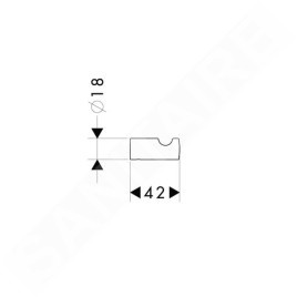 Hansgrohe Logis - Crochet, nickel brossé 40511820