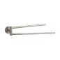 Hansgrohe Logis - Porte-serviettes à deux bras, nickel brossé 40512820