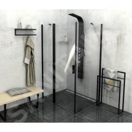 Sapho Ska - Porte-serviettes, noir mat SKA301
