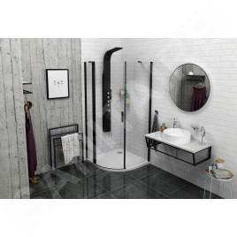 Sapho Ska - Porte-serviettes, noir mat SKA301