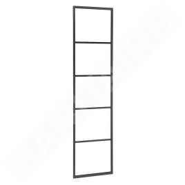 Sapho Ska - Support de serviettes 420x1700 mm, noir mat SKA551