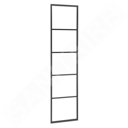 Sapho Ska - Support de serviettes 420x1700 mm, noir mat SKA551
