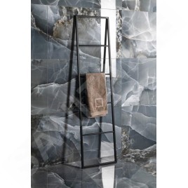Sapho Ska - Support de serviettes 420x1700 mm, noir mat SKA551