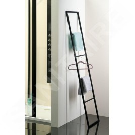 Sapho Ska - Support de serviettes 420x1700 mm, noir mat SKA551