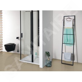 Sapho Ska - Support de serviettes 420x1700 mm, noir mat SKA551