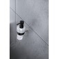 Nimco Nava - Doseur de savon avec support, noir mat/chrome/verre mat NA 28031W-T-b