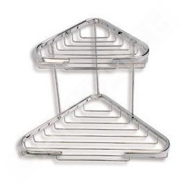 Novaservis Accessoires métalliques - Tablette d'angle double combinée, chromée 6072,0
