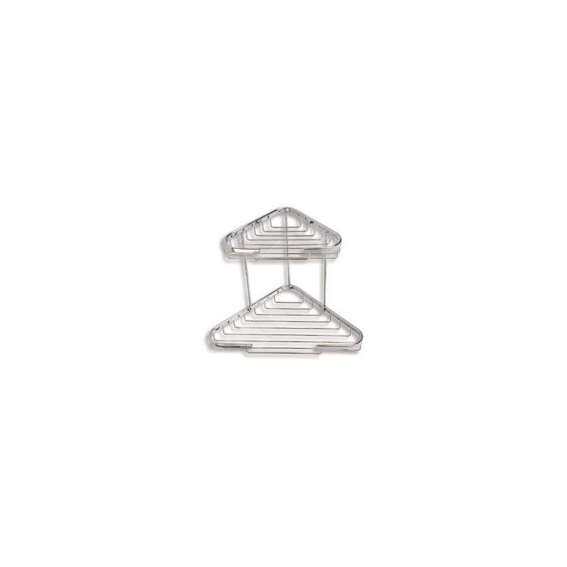 Novaservis Accessoires métalliques - Tablette d'angle double combinée, chromée 6072,0 Novaservis Accessoires métalliques - Tablette d'angle double combinée, chromée 6072,0
