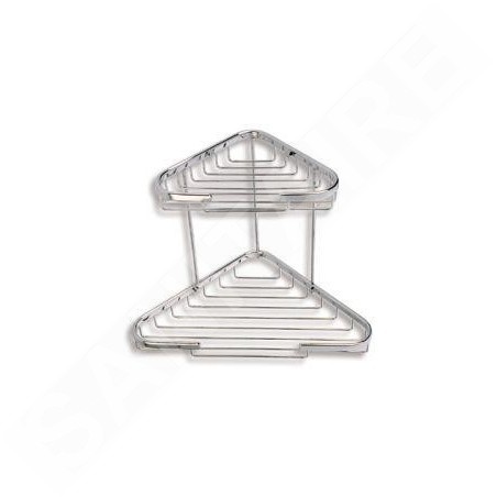 Novaservis Accessoires métalliques - Tablette d'angle double combinée, chromée 6072,0