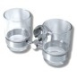 Novaservis Mephisto - Double support pour verres, chrome/verre 6857,0 Novaservis Mephisto - Double support pour verres, chrome/verre 6857,0