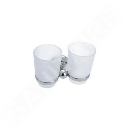 Novaservis Metalia 1 - Double support pour verres, chrome/verre 6157,0