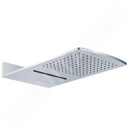 Sapho Douches - Douche de tête 600x330 mm, 2 jets, avec cascade, chrome DC456