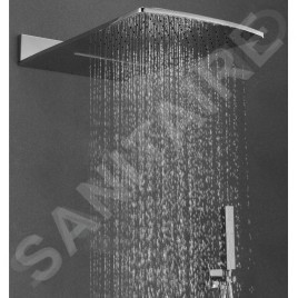 Sapho Douches - Douche de tête 600x330 mm, 2 jets, avec cascade, chrome DC456