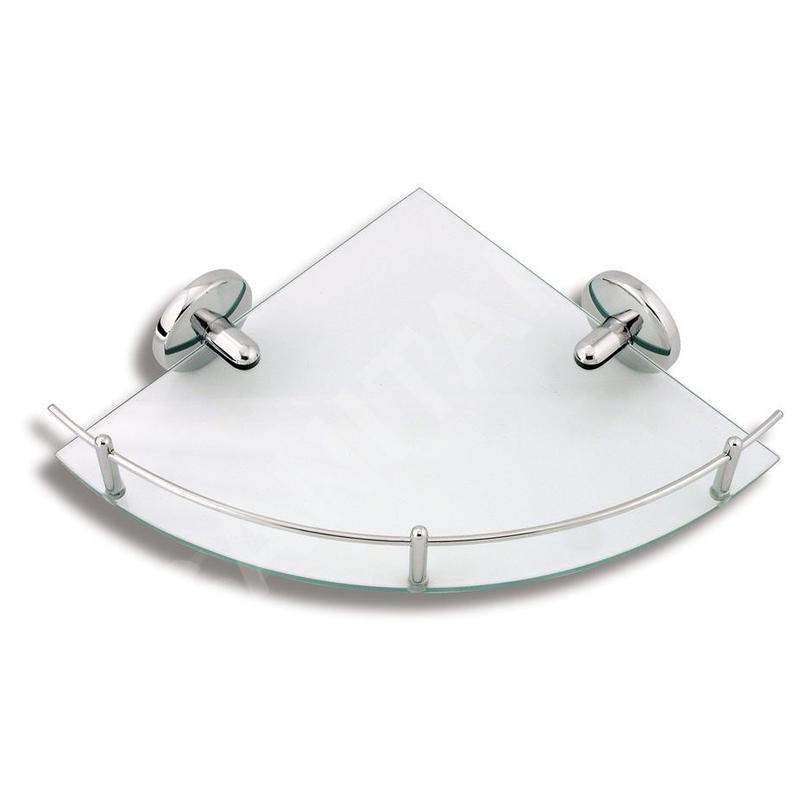 Novaservis Metalia 1 - Tablette d'angle, verre/chrome 6158,0 Novaservis Metalia 1 - Tablette d'angle, verre/chrome 6158,0
