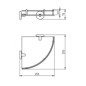 Novaservis Metalia 1 - Tablette d'angle, verre/chrome 6158,0 Novaservis Metalia 1 - Tablette d'angle, verre/chrome 6158,0