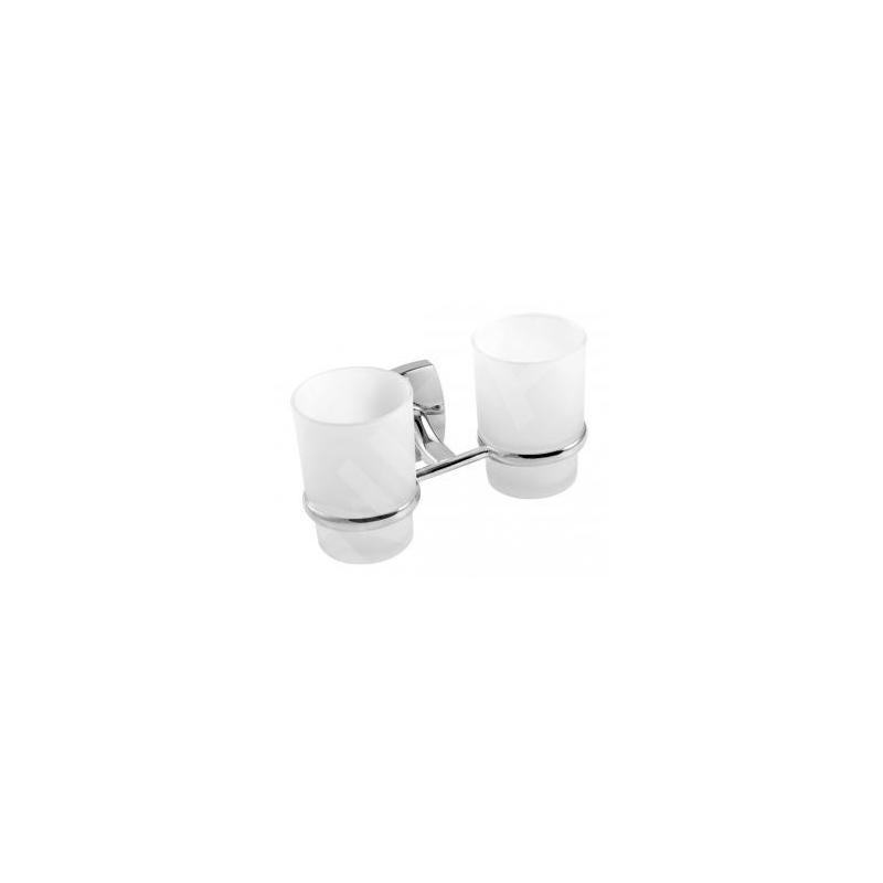Novaservis Orfeus - Double support pour verres, chrome/verre 6957,0 Novaservis Orfeus - Double support pour verres, chrome/verre 6957,0