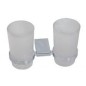 Novaservis Metalia 9 - Double porte-verre pour hygiène dentaire, chrome 0957,0 Novaservis Metalia 9 - Double porte-verre pour hygiène dentaire, chrome 0957,0