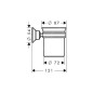 Axor Montreux - Verre pour brosse à dents, nickel brossé 42134820