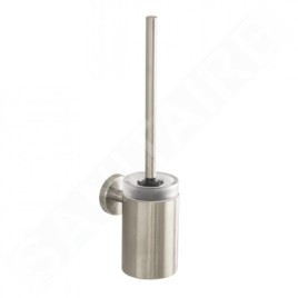 Hansgrohe Logis - Brosse de toilette avec support, verre, nickel brossé 40522820
