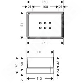 Axor Universal - Étagère pour serviette, chrome 42802000